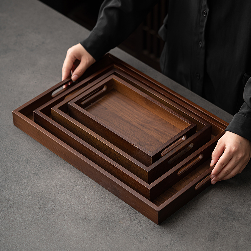 Large Size Rectangular Bamboo  - Bamboo Tea Tray reseña y precio