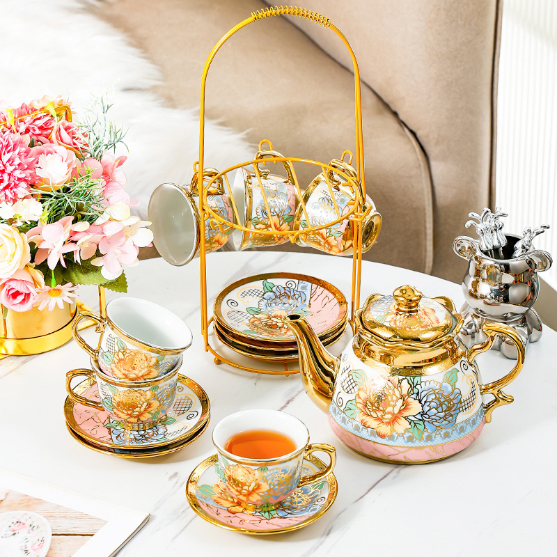 14 Piece Set Household Europea - Coffee Tea English reseña y precio