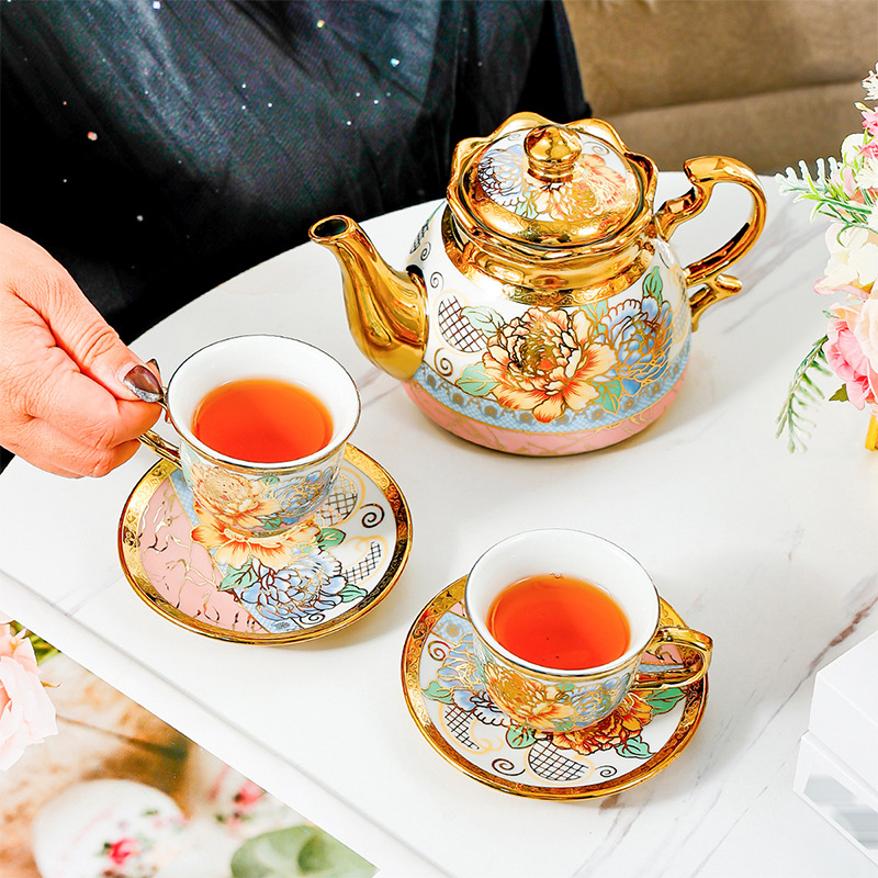 14 Piece Set Household Europea - Coffee Tea English reseña y precio