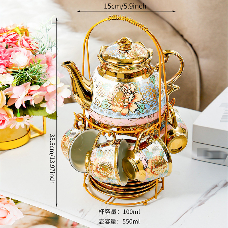 14 Piece Set Household Europea - Coffee Tea English reseña y precio