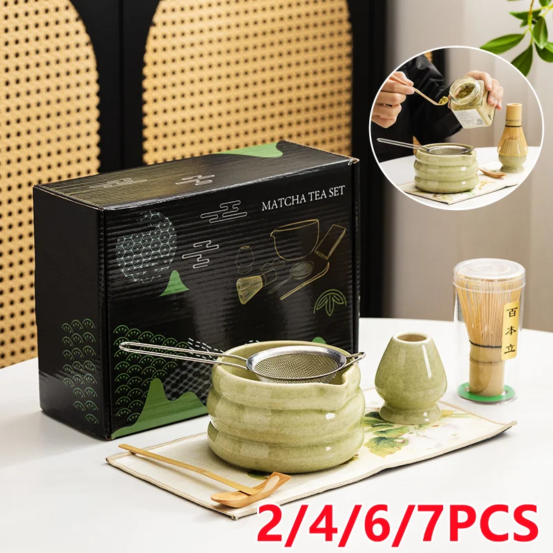 2/4//7PCS Japanese Matcha Set  - Matcha Whisk Set reseña y precio