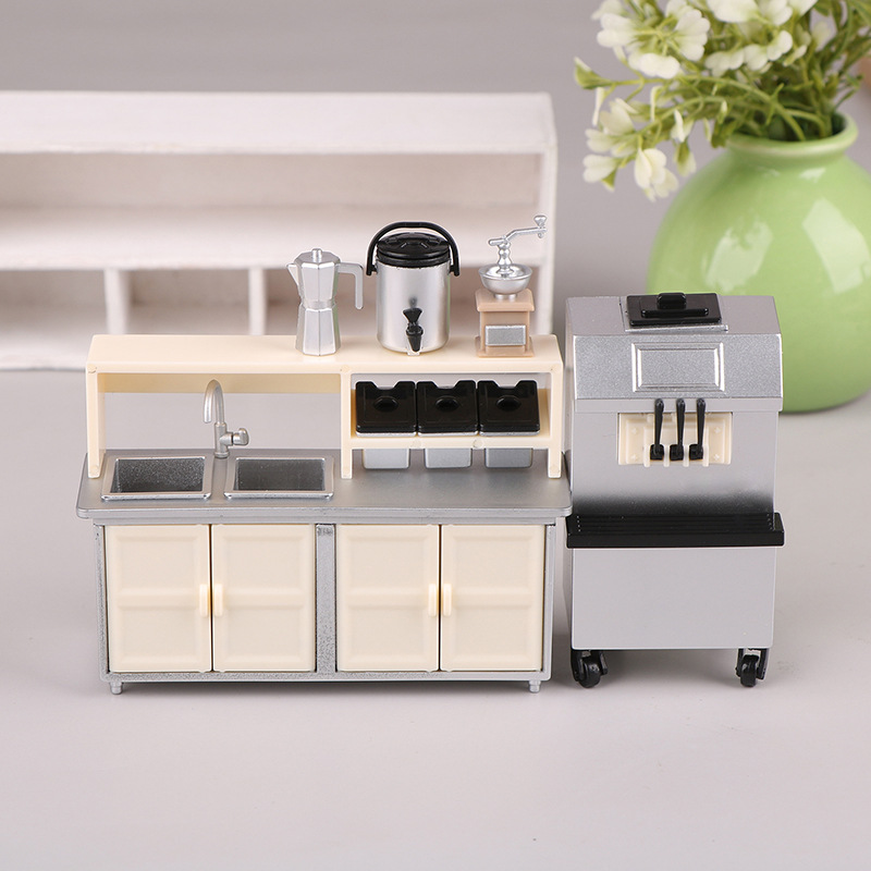 1:12 Dollhouse Mini Milk Tea S - Coffee Tea Machine For Home reseña y precio